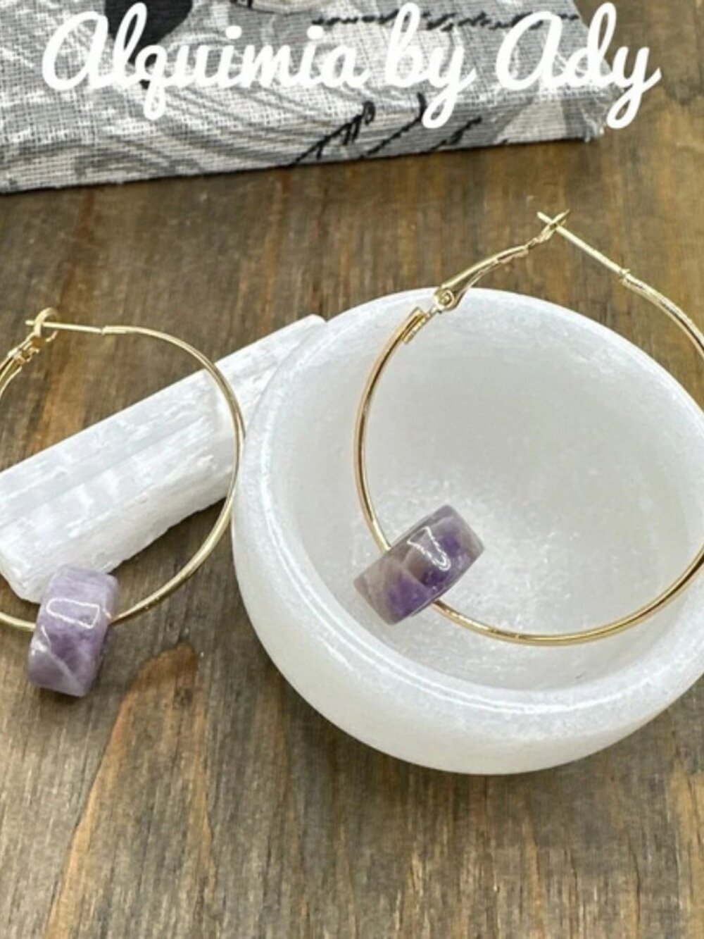 MONUMENTAL +  big amethyst SHOULDER DUSTER HOOPS * gold earrings vibes